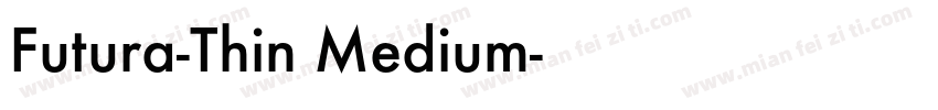 Futura-Thin Medium字体转换